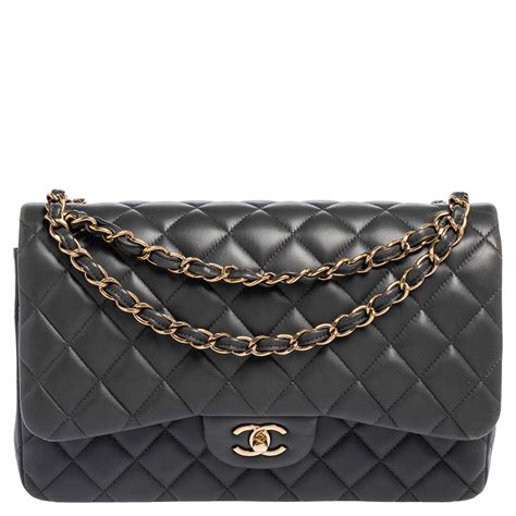 grey chanel maxi flap bag|chanel jumbo double flap bag.